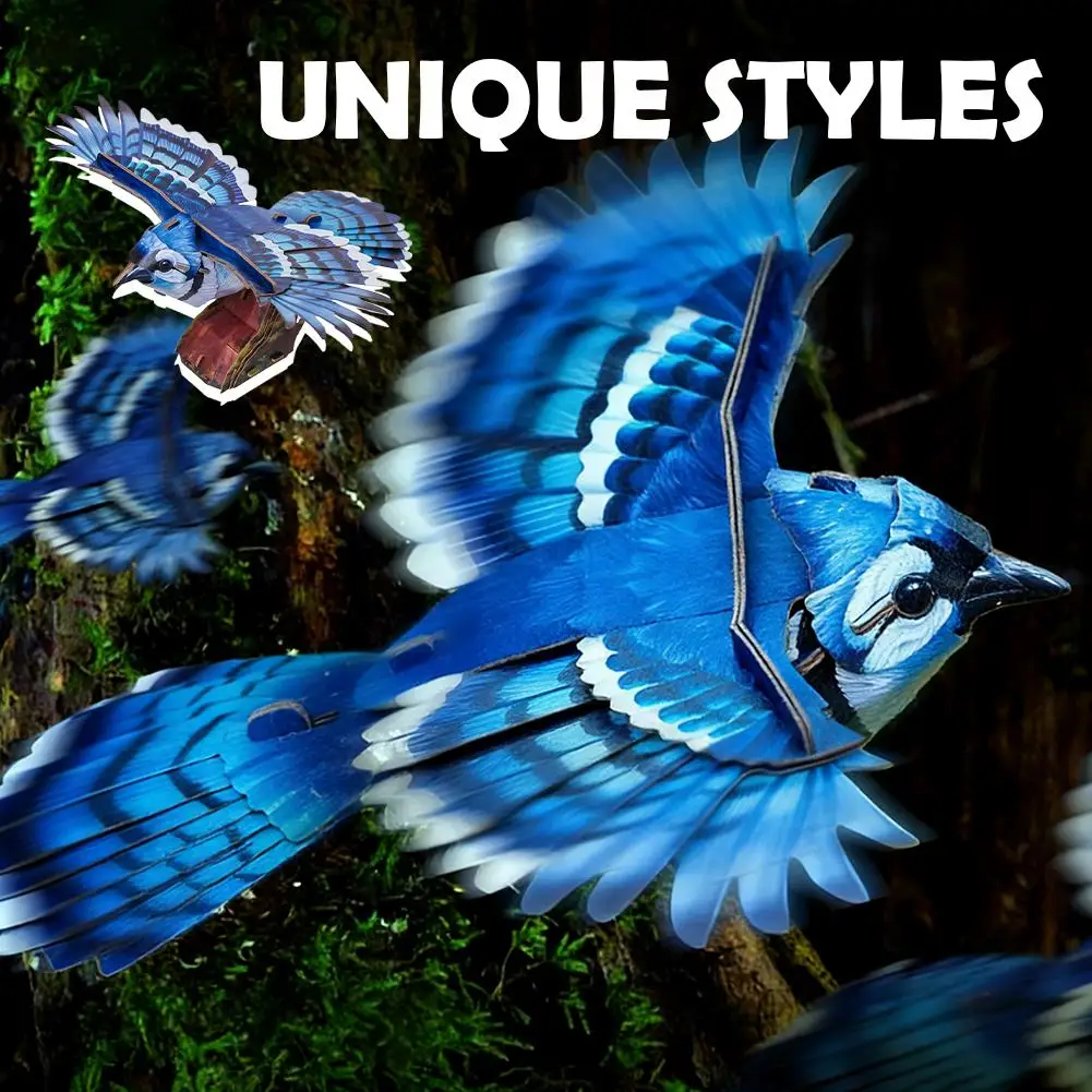 Rompecabezas modelo de pájaro 3D, Kits de modelos educativos de papel, regalo para adultos, adolescentes, aficionados, juegos cerebrales hechos a mano, juguetes, decoración de exhibición para el hogar