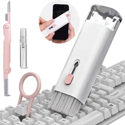 7 in 1 Clean Pen Phone Tablet Laptop TV Screen Clean Tool Cleaner Keycap Puller Kit Computer Keyboard Cleaner Brush Kit Earphone