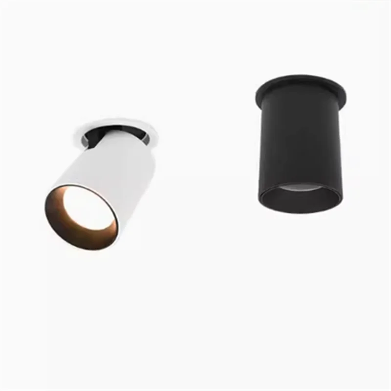 راحة للطي والدورية LED مصباح السقف مصابيح كشاف صغيرة الحجم عكس الضوء 9W12W15W18W20W24W COB النازل CRI96 AC90-260V للمنزل ﻿