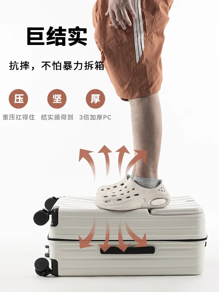 20-Inch boarding light suitcase, silent tie rod, strong password box, male