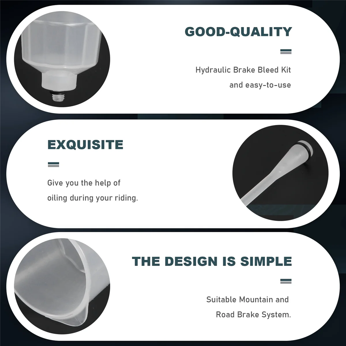 Kit de purga de freno hidráulico para sistema de frenos SHIMANO, freno de aceite Mineral, juego de embudo, herramienta de reparación de bicicletas CALIENTE