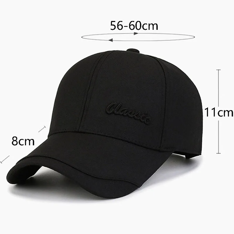 2023 Men Spring Summer Solid Adjustable Letter Embroidered Baseball Cap Luxury Brand Male High Quality Hat Snapback Gorras Hombr