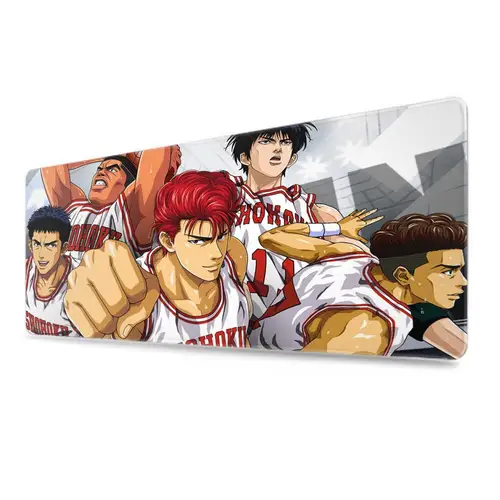 Imagen 2 del producto Alfombrilla de ratón de Anime Slam Dunk, alfombrilla de ratón de escritorio de baloncesto deportiva, alfombrilla de escritorio HD, alfombrillas de teclado para juegos extendidas, alfombrilla de ratón grande XXL para jugadores