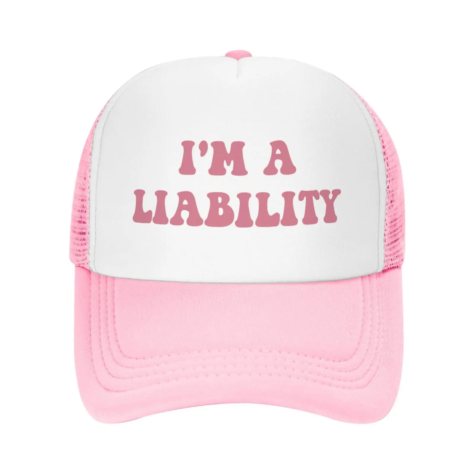 

I'm A Liability Baseball Cap Adult Mesh Hat Adjustable For Men Women Sports Breathable Fashion Daily Travel Outdoor Streetwear