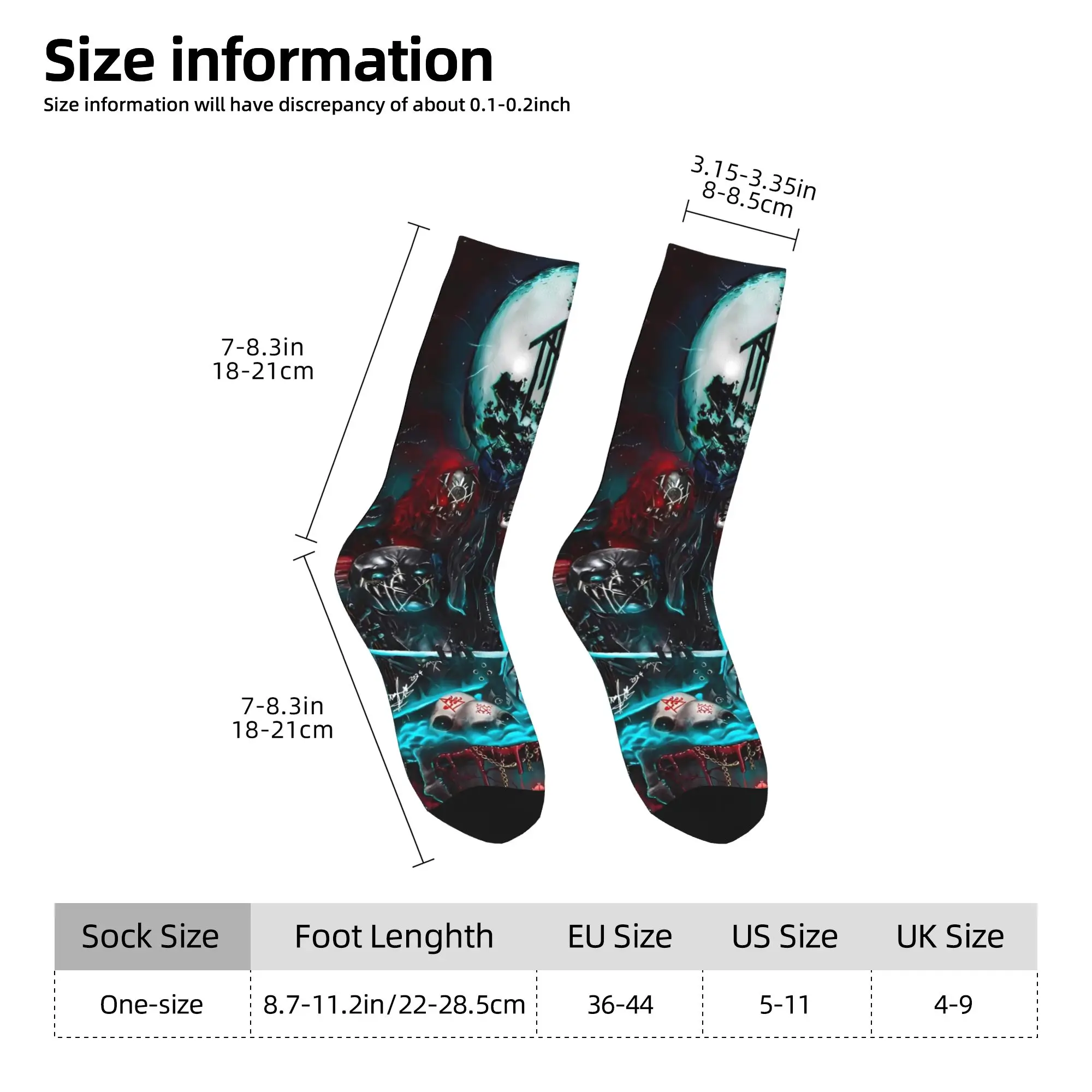 متعة النوم جولة روك باند جوارب To-ken الرسم الجوارب الأنيقة الشتاء المضادة للعرق الجوارب الرجال تشغيل الجوارب الرياضية جودة