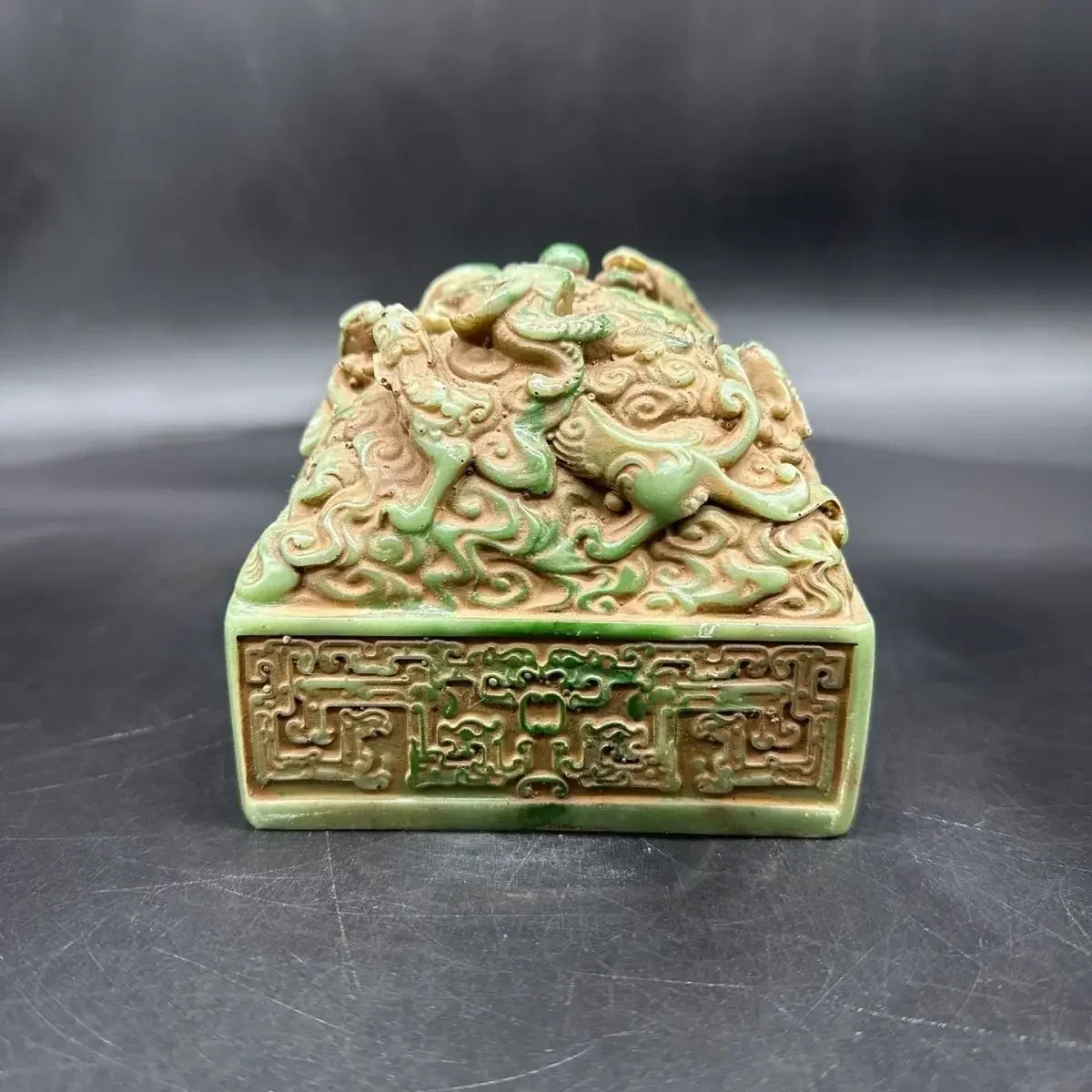 Shoushan Stone Dragon Seal Ancient Chinese Imperial Jade Seals Artificial stone Stamp Calligraphy Art Decor Figurine