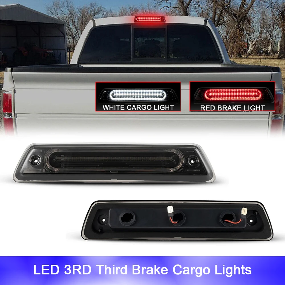 

For Ford F-150 XL XLT STX FX2 FX4 Lariat King Ranch Platinum High Mount 3RD Third Brake LED Reverse Trunk Light Stop Signal Lamp