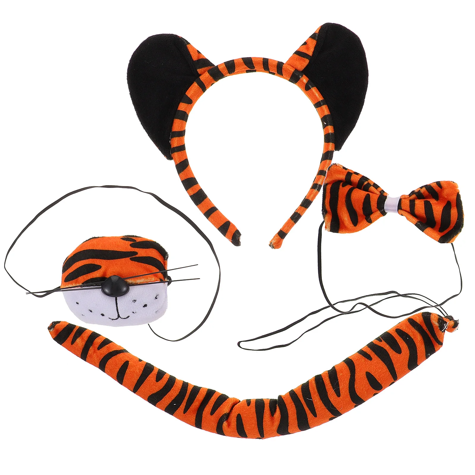 1Set Tiger Costume Set for Cartoon Cosplay Kit Animal Role Play Birthday Halloween Party Tiger Costume