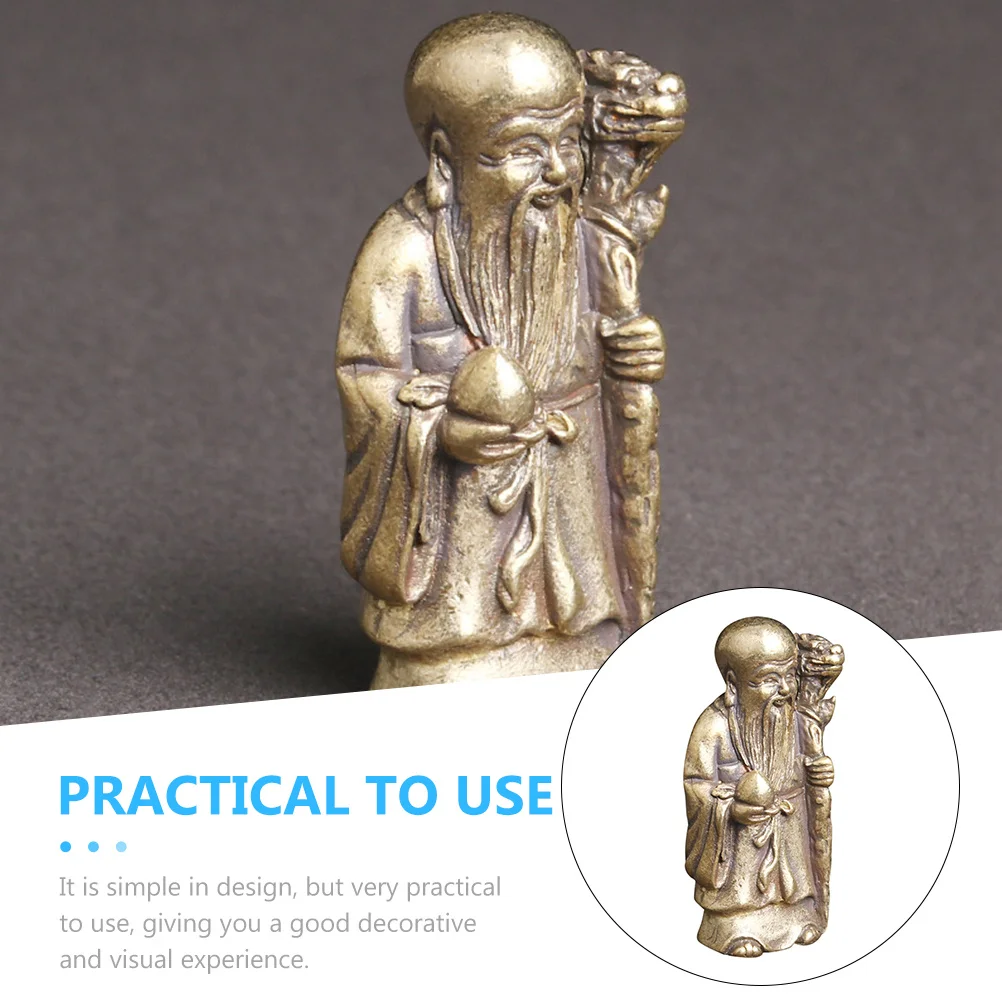 

1pcs Brass Ornament Desktop Decor Delicate Statue For Home Office Living Room Decoration Household Accessory Artistic Metal