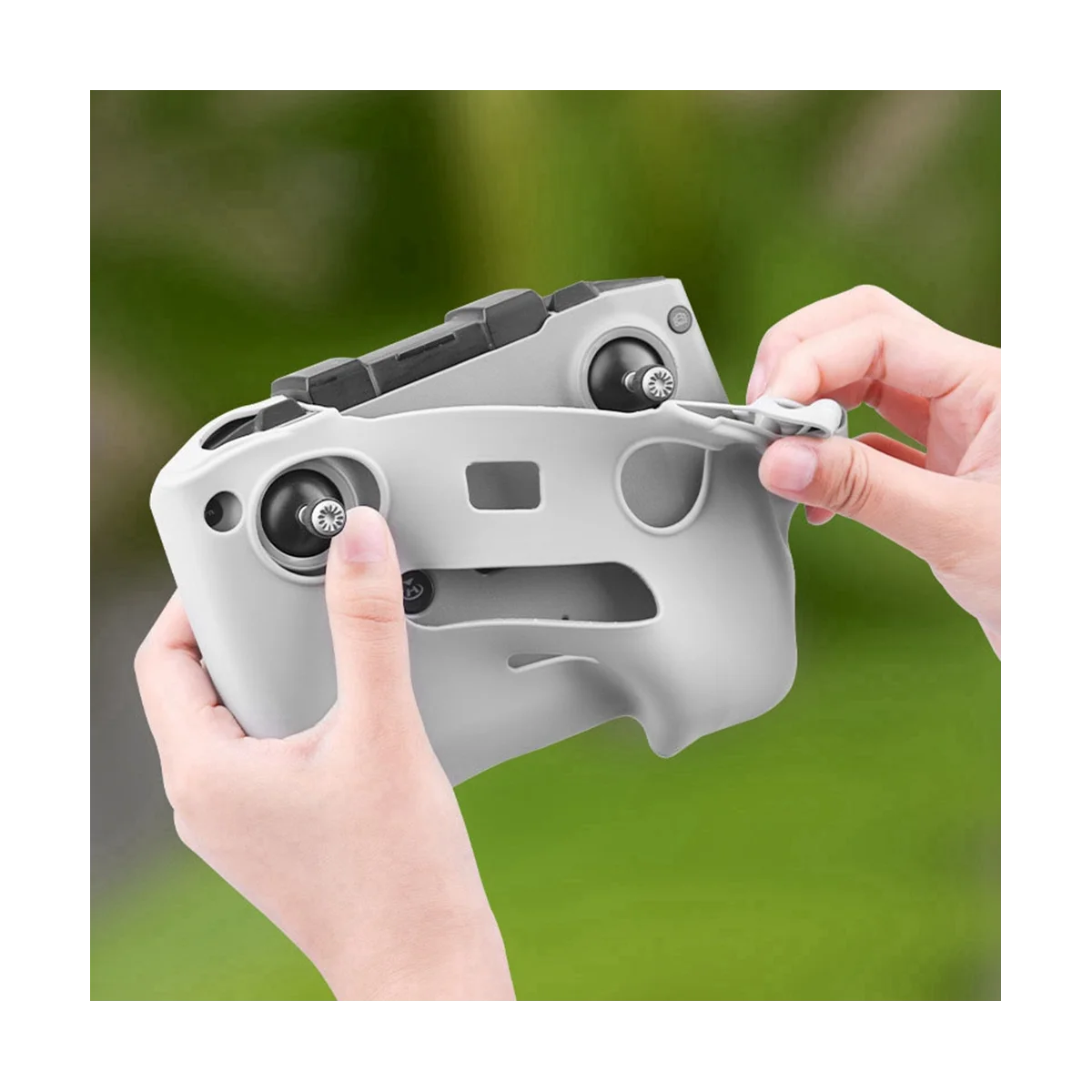 حافظة من السيليكون لجهاز التحكم عن بعد ، غطاء حماية لجهاز التحكم عن بعد 3 برو dji rc mini3/air2s/mini2 royal 3 ، لون أسود