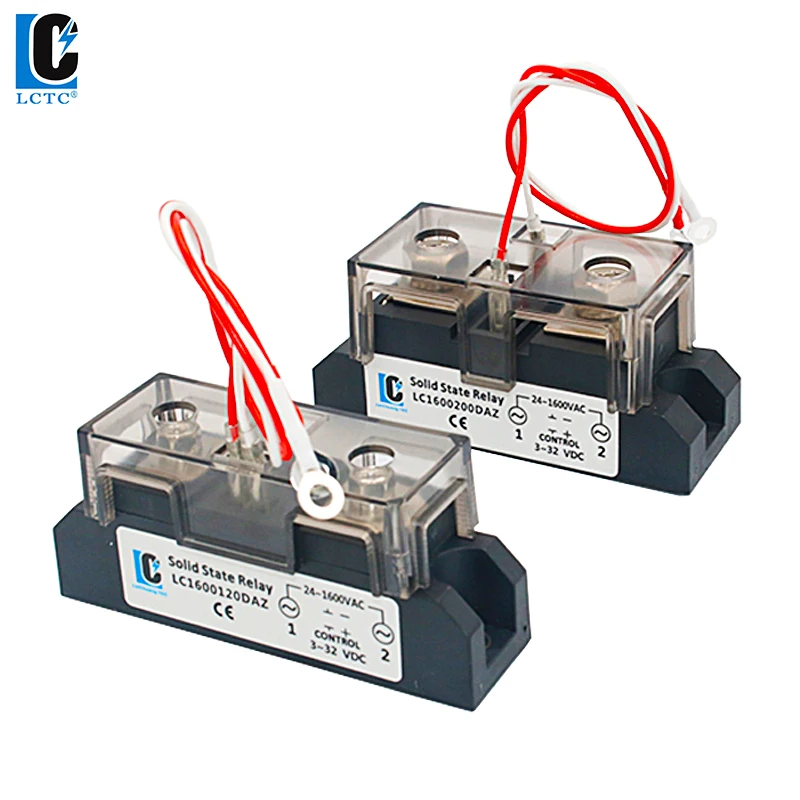 LCTC SSR DC To AC 60A 100A 120A 150A 200A 250A 300A 350A 400A Industrial Solid State Relay AC To AC High Power Relay