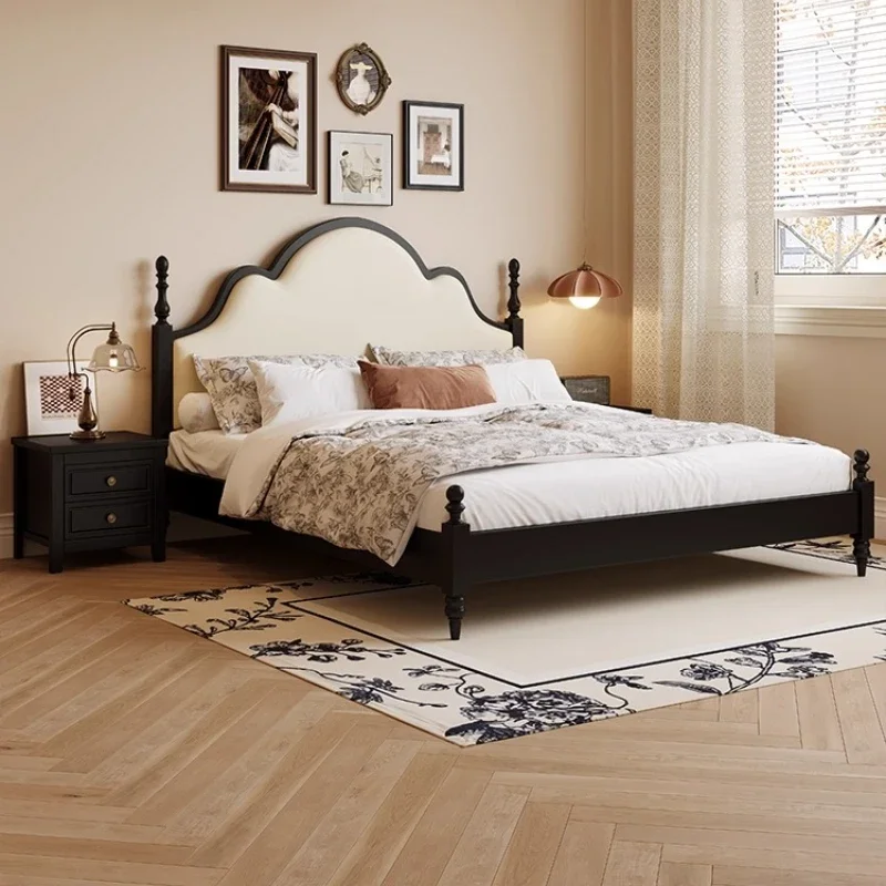 Double Headboard Beds Modern Unique French Lounge Beds Bedroom Sleeping Lounge Muebles Para Dormitorio House Accessories