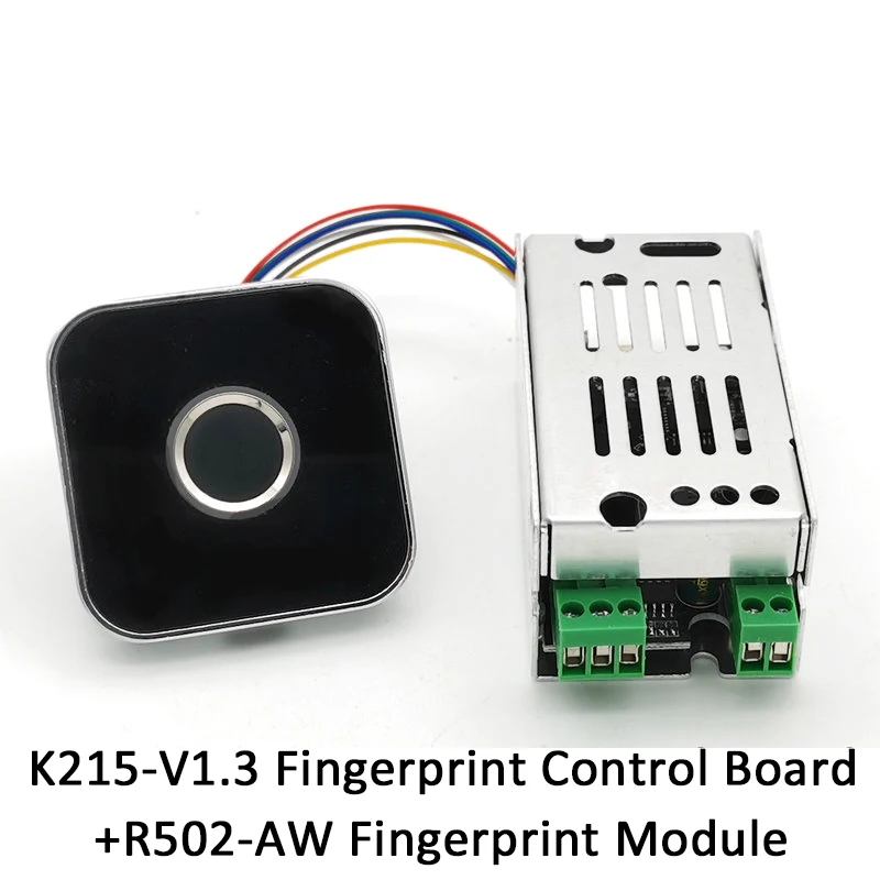 

DC10-30V Fingerprint Access Control Board K215-V1.3+R502-AW Fingerprint Module For Motorcycle Door Lock Car With Self-locking