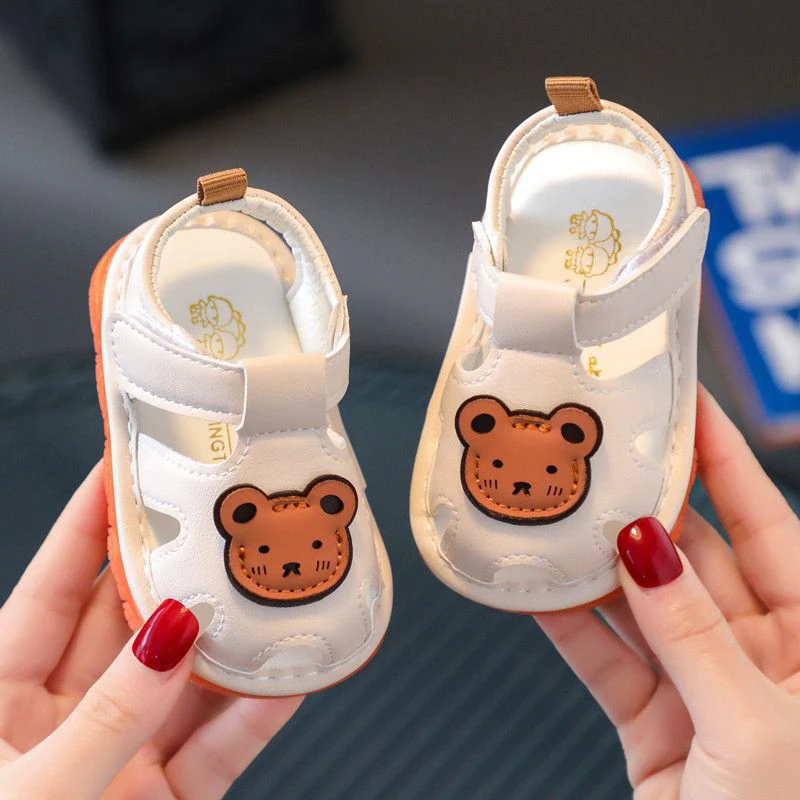 Summer Baby Infant Boys Girls Sandals Fashion Soft Crib Shoes Anti Slip Toddler First Walker Soft Sole Shoes