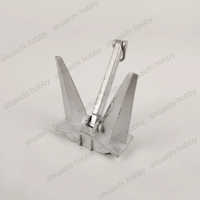 1PCS RC เรือ Bower Anchor เคลื่อนย้ายได้ Rod ความยาว 58/47/39/30 มม.Mini Head Anchor สําหรับ DIY Marine ของเล่นอุปกรณ์ตกแต่ง