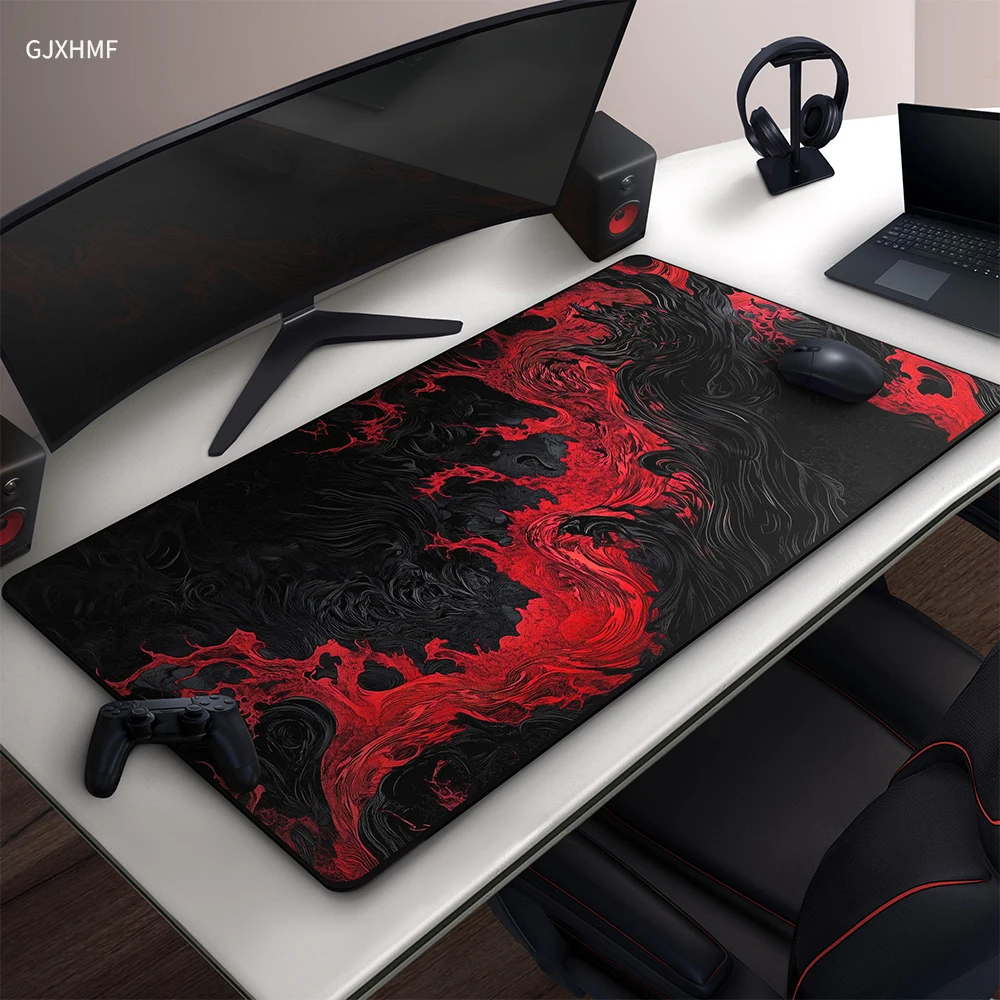 Alas Mouse Hitam dan Merah Ker - Desk Setup Red ulasan dan harga