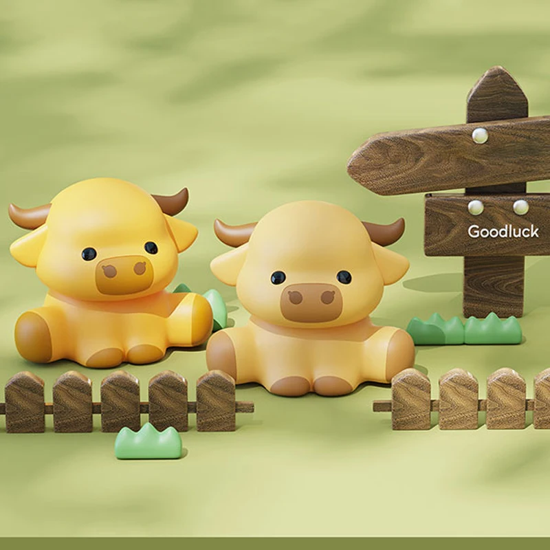 

Silicone Highland Cow USB Rechargeable Night Light Cute Animal Desktop Lamp Touch Sensor Creative Gift for Children