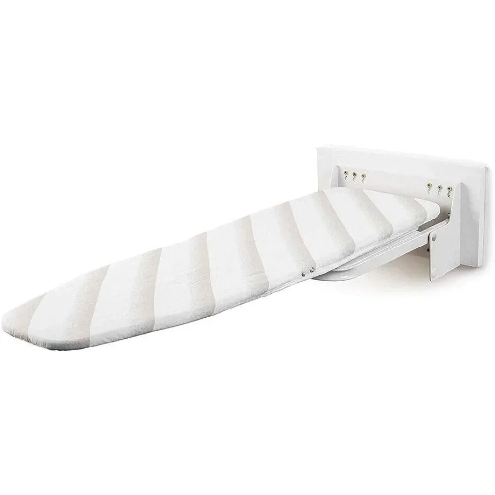 

Wall-Mounted Flap Folding Ironing Board, 180° Swivel Ironing Table Foldable Drop Down Ironing Board for Apartment and Small Spac