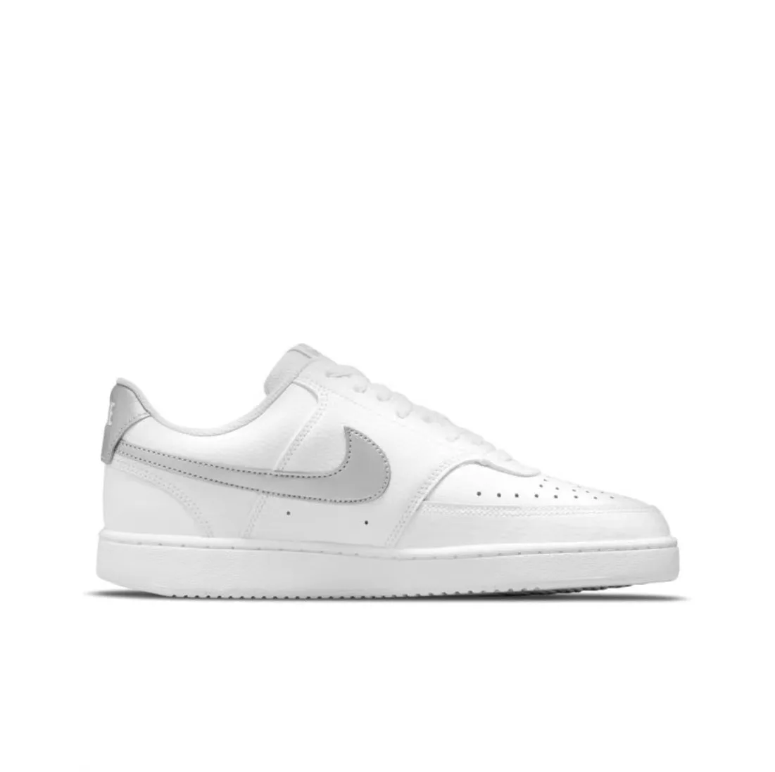 Nike Court Vision 1 Non slip and Durable Youth Board Shoes Children Nike Shoes Low cut Leather Versatile Women Shoes