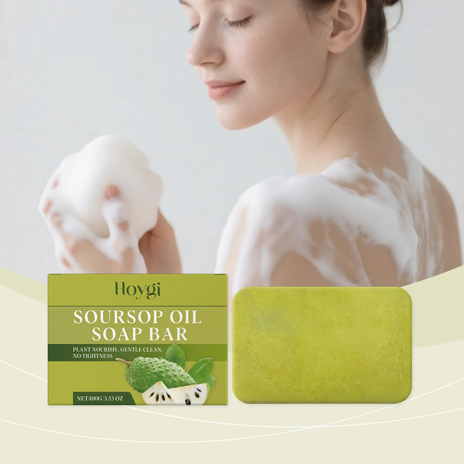 

Масляное мыло Soursop для нежной очистки кожи, увлажняющее мыло для тела, омоложение, отшелушивающее средство, удаление грязи, выравнивания тона кожи, уход за телом