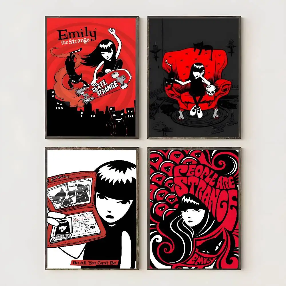 E-Emily The Strange аниме постер искусство с принтами украшение дома спальня гостиная подарок