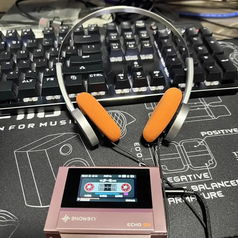 Fiio SnowSky WIND ECHO MINI MP3 سماعة رأس سلكية ريترو 40 مللي متر ديناميكية خفيفة الوزن HIFI سدادات 32Ω سماعة دعم بيئة العمل