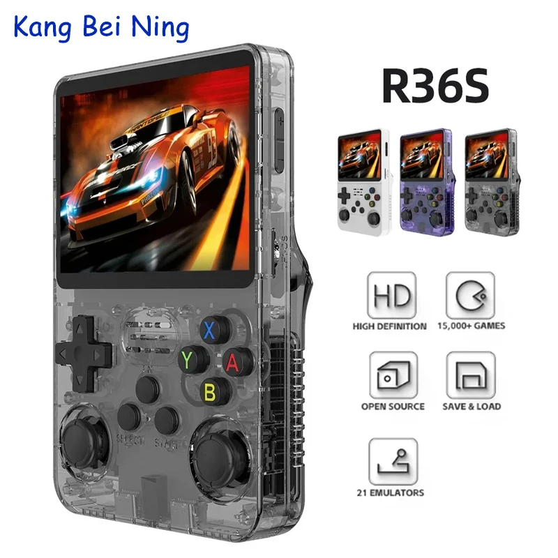 

R36S Single card Retro Handheld Video Game Console Linux System Screen R35s Pro Portable Pocket Video Player 64GB 128GB Games