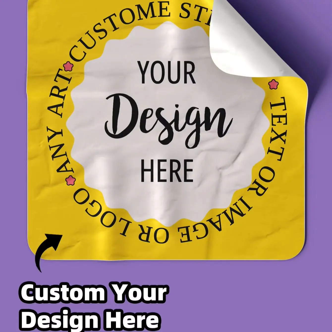 

1/70/120/240 Pcs Custom Square Clear Waterproof Stickers Personalized for Party Label Packaging