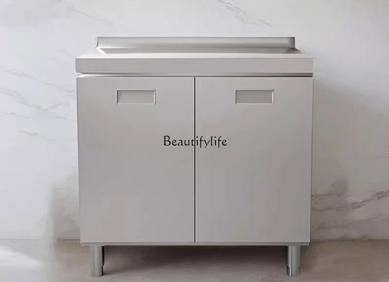 

03.304 stainless steel household thickened sink tableware cupboard integrated forming stove