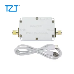 TZT 10M-6GHz Low Noise Amplifier Gain 30DB High Flatness LNA Amp RF Signal Driving Receiver Front End