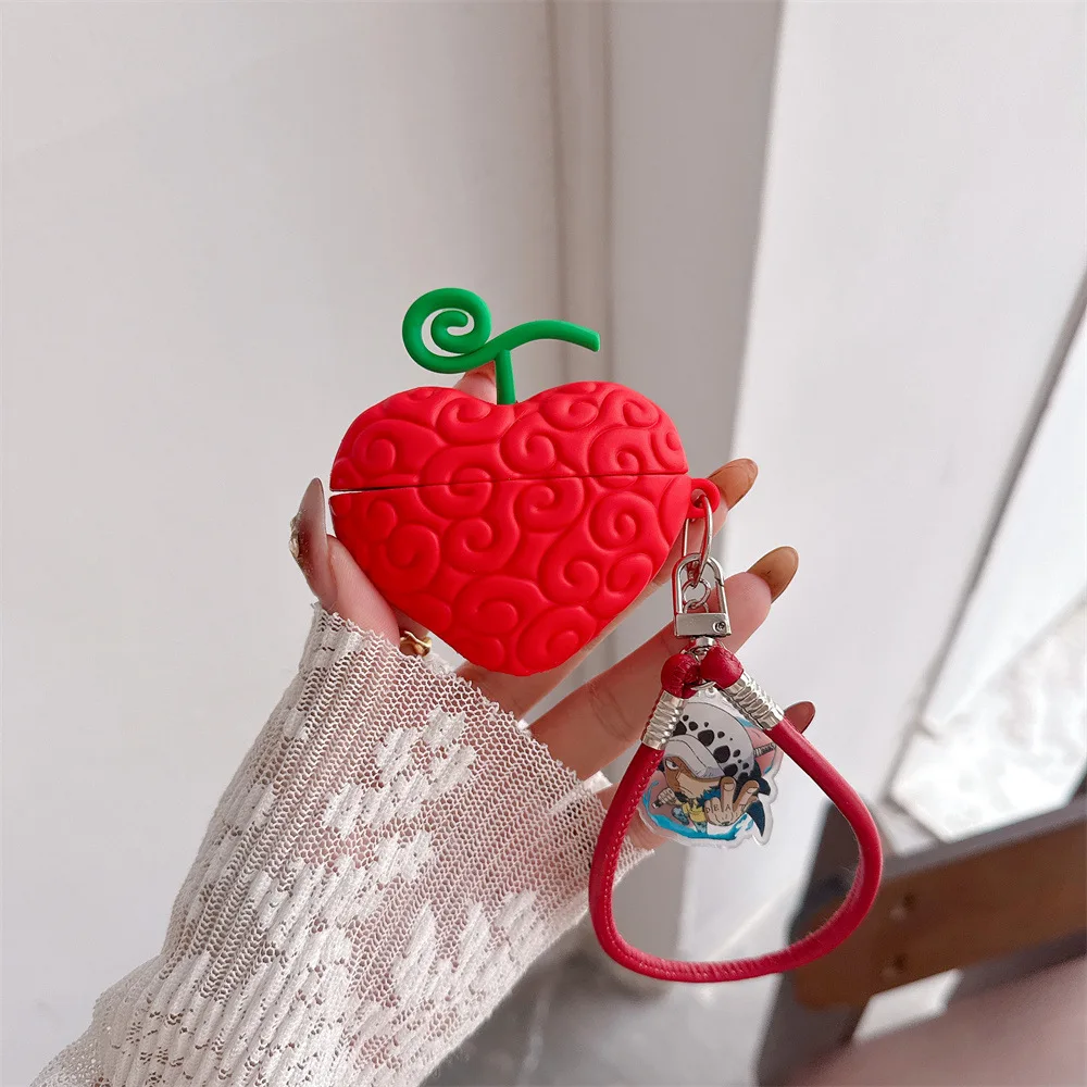 ONE Piece Devil Fruit Operation For Airpods 4 Case,3D Silicone Protective Earphone Cover For Airpods Pro 2 3 Case For Kids Funda