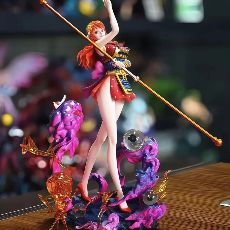 

30cm Lk Studio One Piece Anime Figure Nami Figures Ghost Island Samurai Pvc Statue Collection Model Suitable As A Holiday Gift