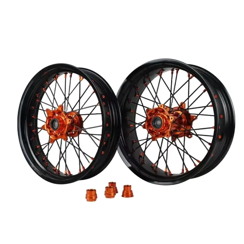 【2026 New Design】 Wholesale Fit KT M EXC 2015 Years 16/17 Inch Wheels Set Customization Supermoto Dirt Bike Wheels Set