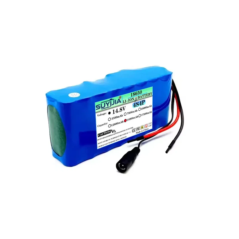 14.8V 14000mAh 18650 Lithium Battery 4S4P 16.8V LED Night Fishing Light Heater Mining Lamp Amplifier view 5