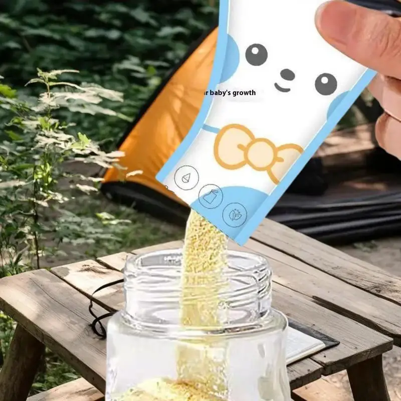 [J] 10Pcs Baby Sealed Retain Freshness Outdoors Milk Powder Storage Bag Portable Travel Disposable Milk Storage Bag