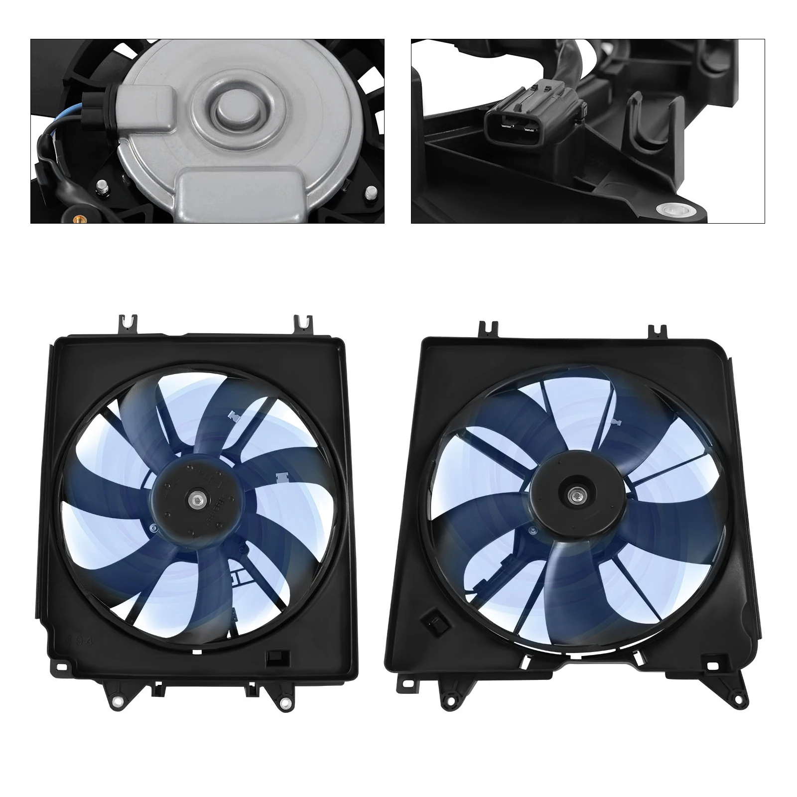 Cooling Fan Assembly For 2017-2018 Honda CR-V 1.5L Driver and Passenger Side