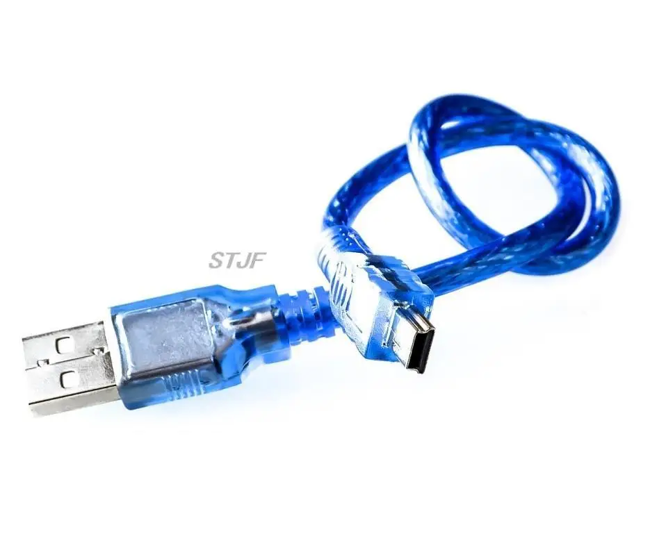 30cm USB Cable for Uno r3 For Nano/MEGA 2560 Leonardo/Pro micro/DUE Blue Quality A type USB/Mini USB/Micro USB 0.3m for Arduino