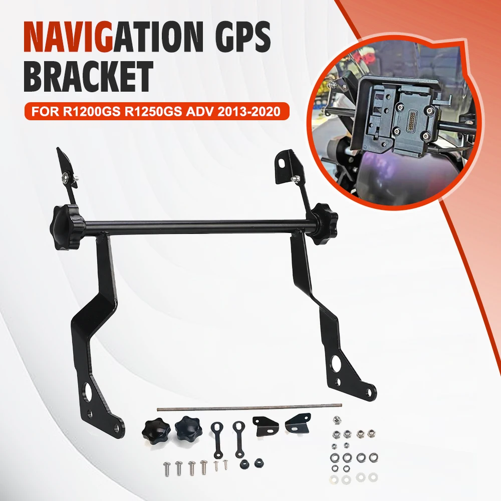 

For BMW R1200GS ADV 2013-2018 2014 R1250GS ADV 2019-2020 Navigation Support Windshield Lifting Function Adjustment Phone Bracket