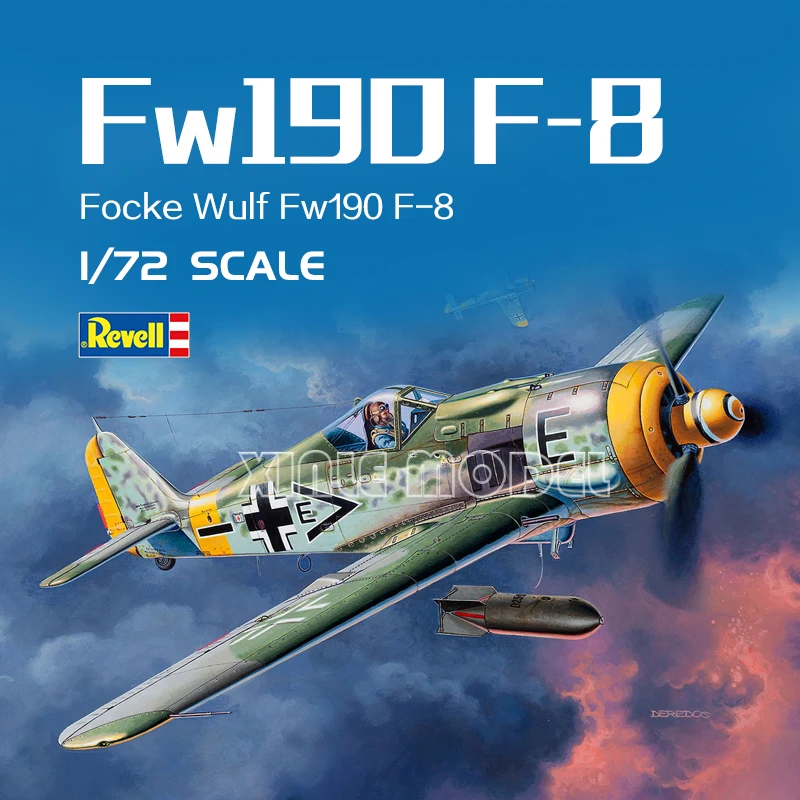 

Revell Plastic Assembled Aircraft Model Kit 03898 Focke Wulf Fw190 F-8 1/72