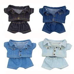 Ropa de algodón para muñecas BJD, camiseta de moda, pantalones vaqueros, ropa informal, accesorios de ropa, 10/15/20cm, 1/12