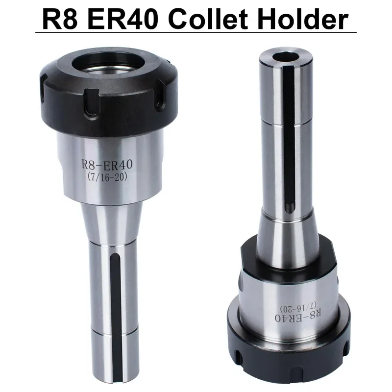 R8-ER40-7/16 Portautensili con pinza a molla ER40 Pinza da 15 pezzi in pollici con set di chiavi R8-ER40