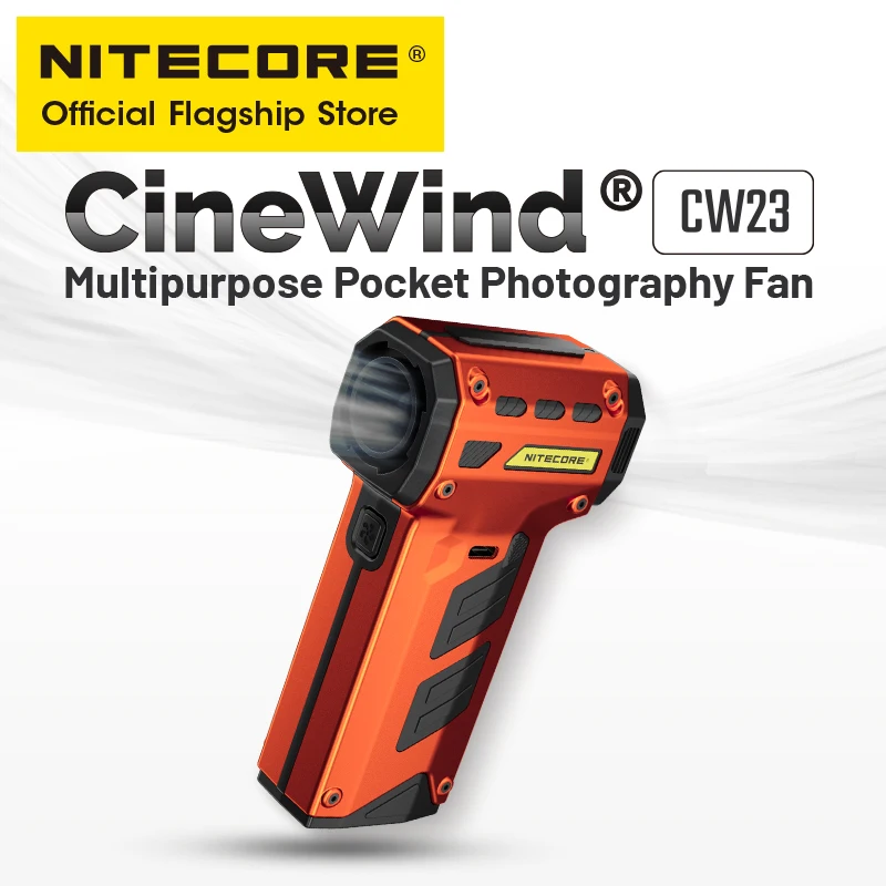 NITECORE CW23 Multipurpose Pocket Photography Fan Electric Portable Blower Vacuuming for Canon Sony Short Video Car Camping