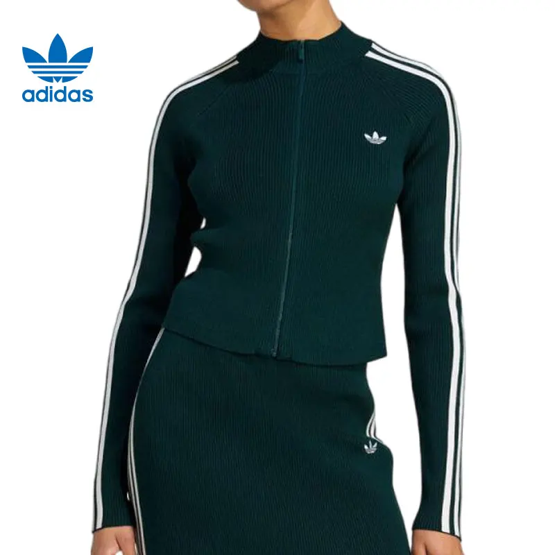 Adidas Clover Women's Slim Knitted Sports Fitness Jacket JY2599