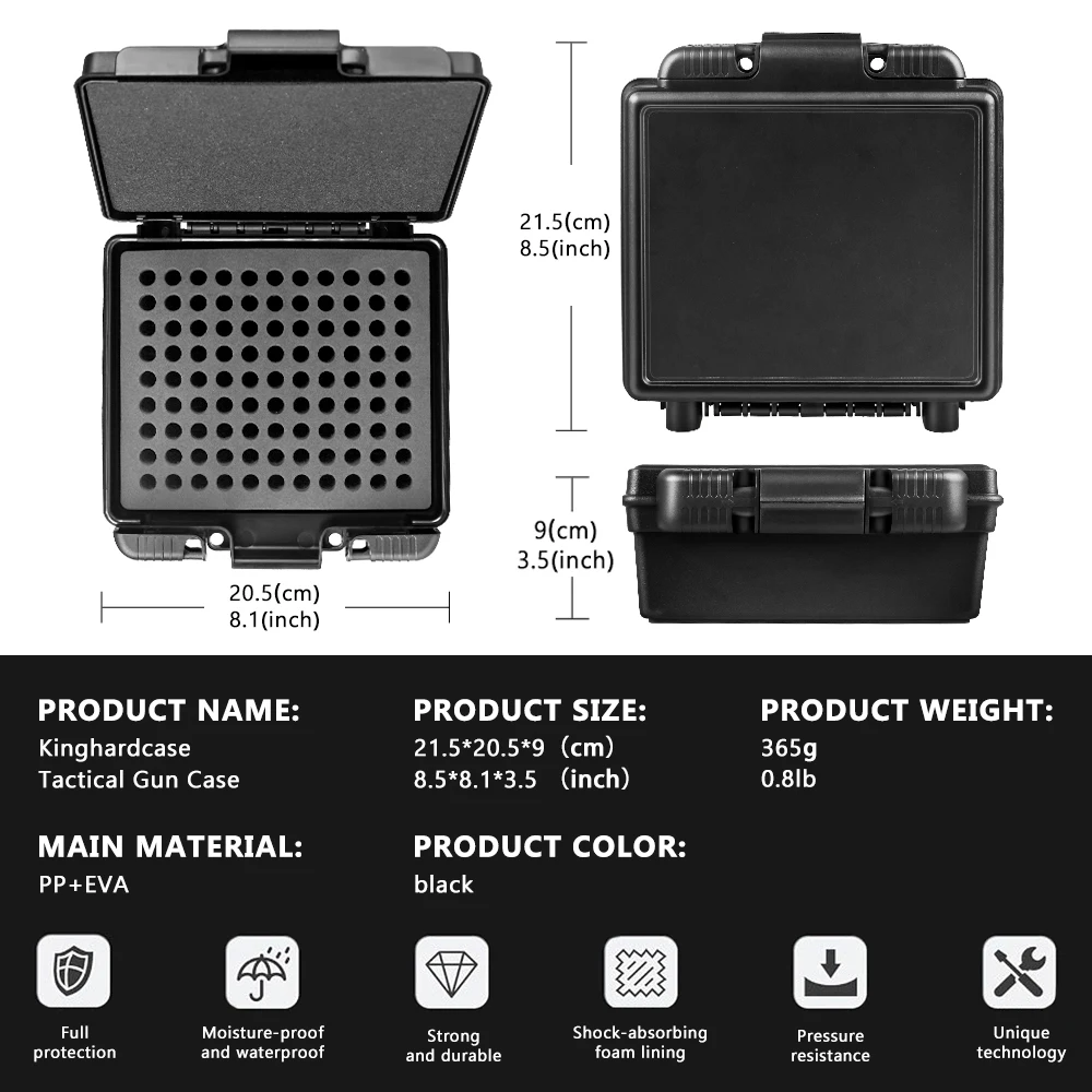 99 Rounds Bullet Box Ammo Case 9mm .223/5.56mm 7.62x39 Pistol Rifle Ammo Carry Storage Box Flip-Top Hunting Bullet Case