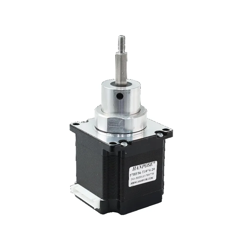 57 Fixed Shaft Screw Stepper Motor Lifting 57HF56-T0*4-20MM Linear Telescopic Push Rod Micro Electric Cylinder Stepper