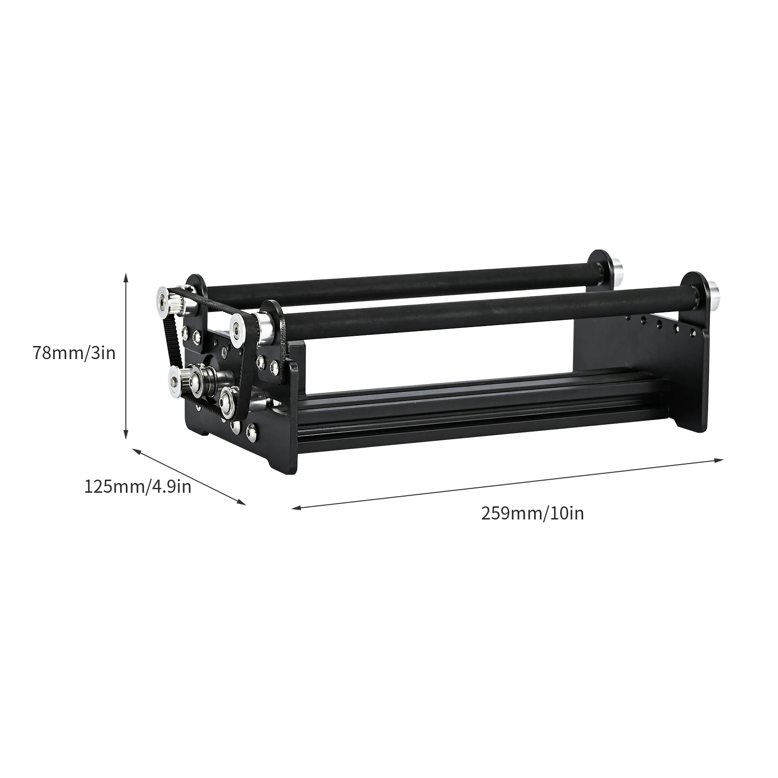 Laser Engraving Rotary Roller for Cylindrical Objects with 360° Rotating Engraving Axis 5 Angle Adjustments Engraving 18-120mm