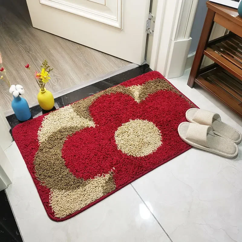 Bath Mat Home Decor Absorbent Water Floor Rug Thick Carpet Entrance House Bath Doormat on The Bottom Mat for Bathroom Toilet Mat