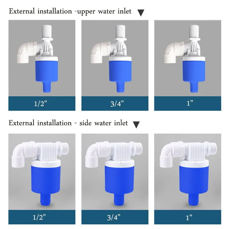 Автоматический регулятор уровня воды в бассейне, поплавковый клапан для резервуара, 1/2 дюйма, 3/4/1 дюйм