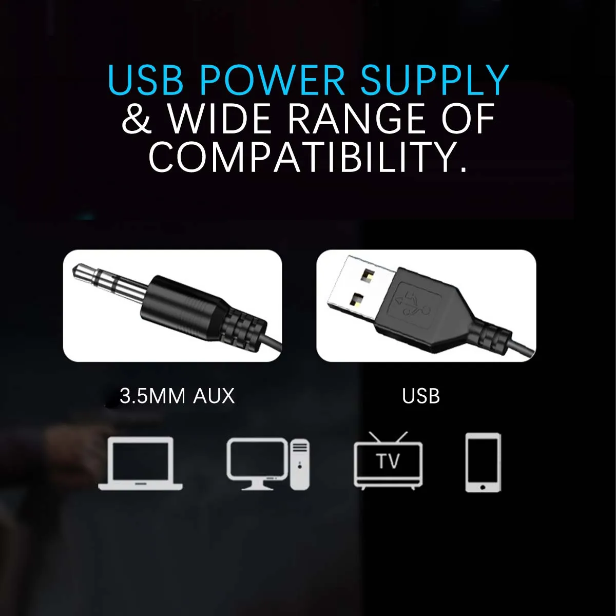 K7 potenti bassi USB Notebook altoparlanti Stereo Subwoofer RGB Light Wired altoparlante portatile a piena frequenza per PC Desktop Laptop