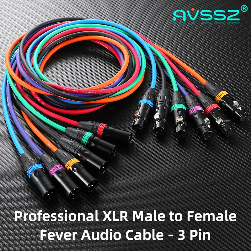 

AVSSZ XLR Balanced Cable Microphone Line XLR to XLR Cannon 3 Pin Male / Female Audio Cable Hi-Fi Guitar Mixer Audio Signal Cable